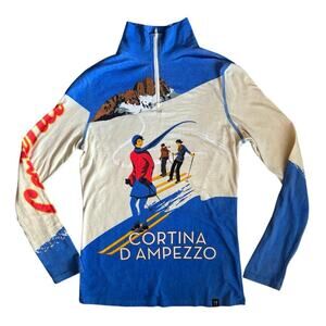 Vintage ski zip long sleeve shirt